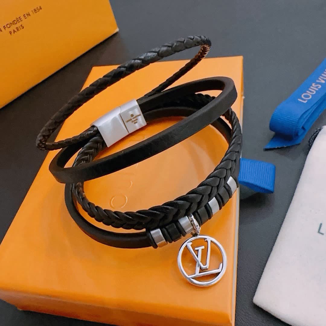 Louis Vuitton Leather Bracelet